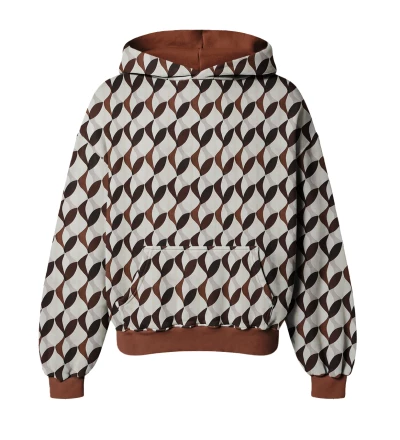 Brownie Abstract Womens Oversize Hoodie