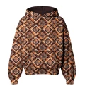 Burning Mandala Womens Oversize Hoodie