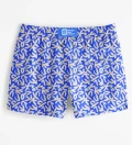 Blue Geometric Swim Shorts