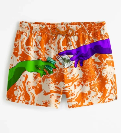 Creation Of Weed Swim Shorts