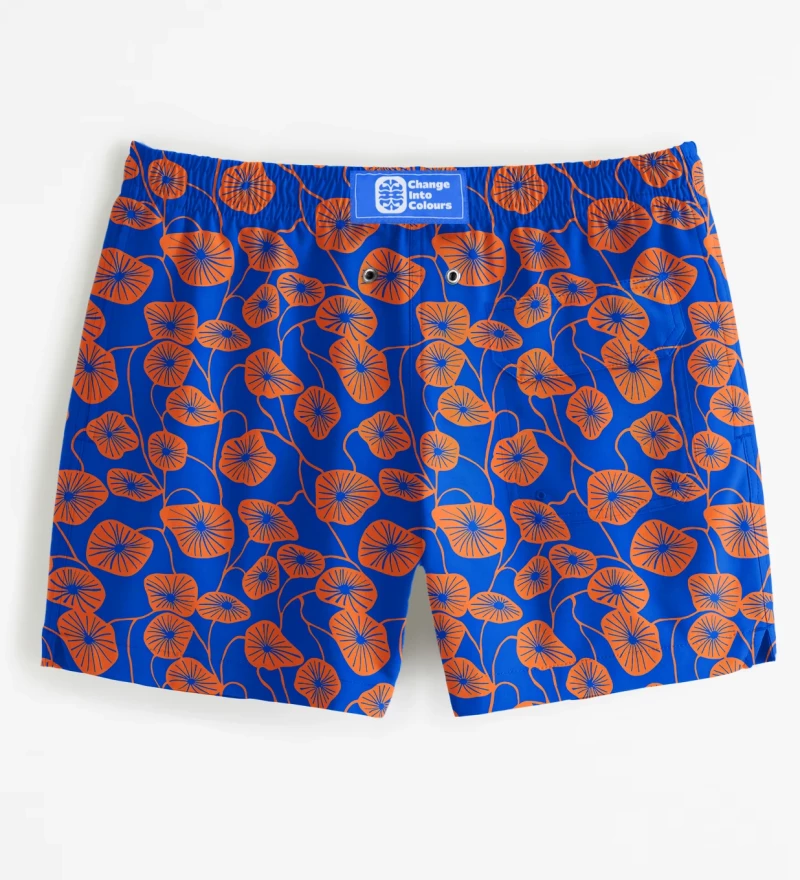 Flora Blue Swim Shorts