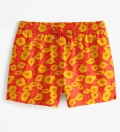 Flora Red Swim Shorts