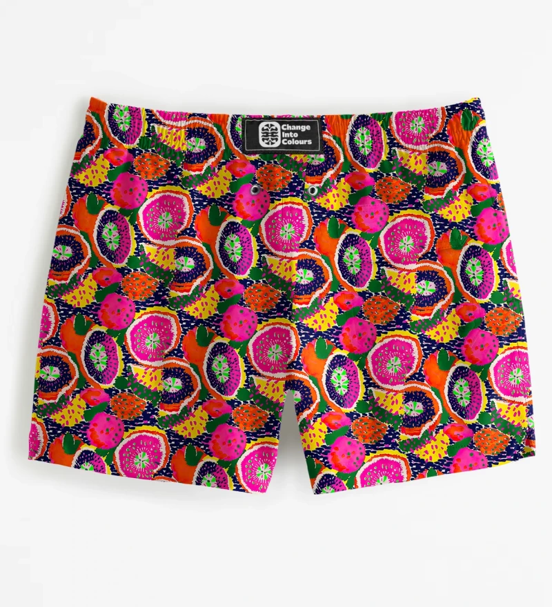 Colorful Fruits Swim Shorts