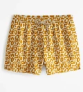 Golden Geometric Swim Shorts