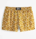 Golden Geometric Swim Shorts