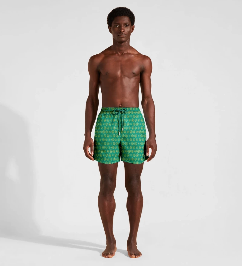 Green Sailboats Swim Shorts