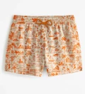 Palm Tree Orange Swim Shorts