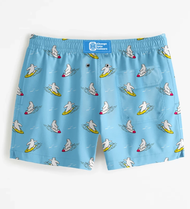 Surfer Bear Swim Shorts