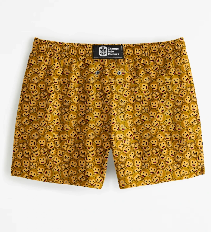 Three Wise Monkeys Swim Shorts