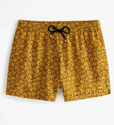 Three Wise Monkeys Swim Shorts