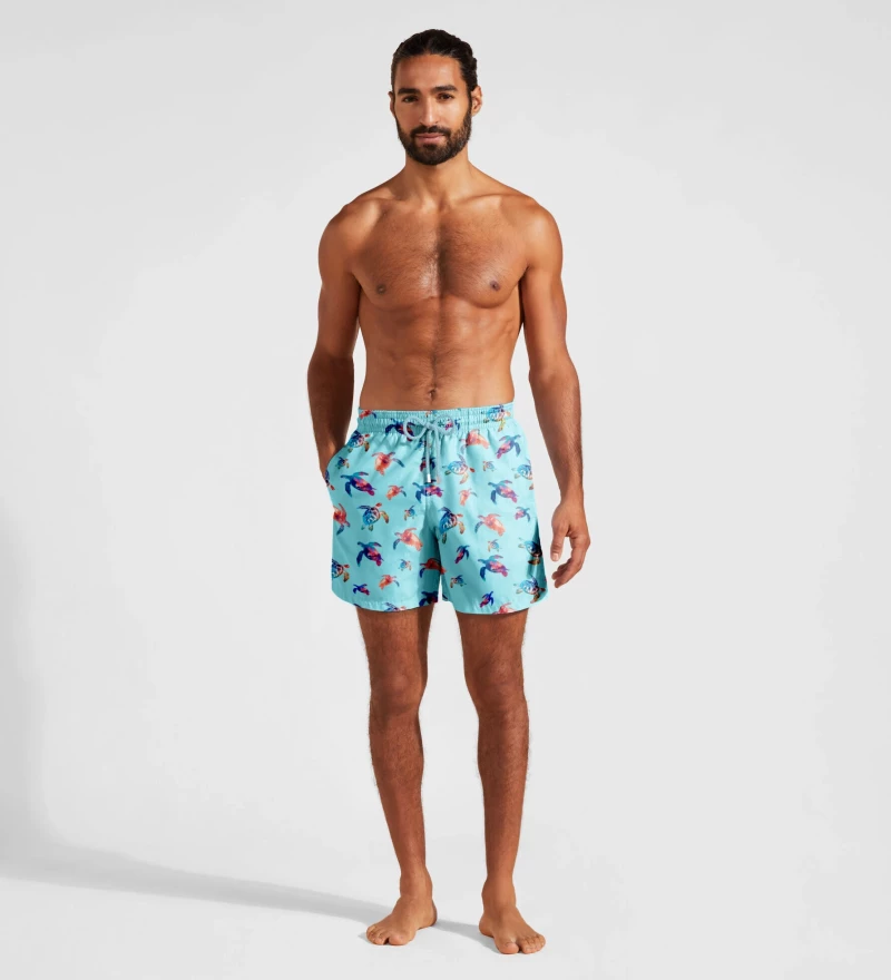 Watercolor Turtle Swim Shorts