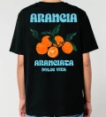 Arancia mens black t-shirt back