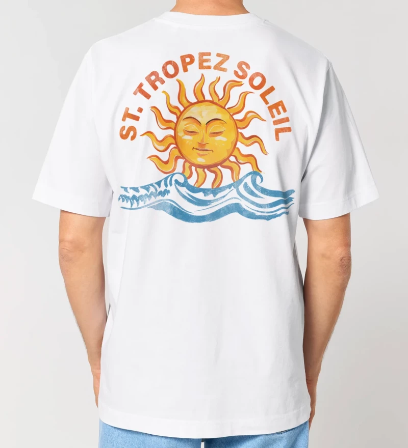 Saint Tropez Soleil mens t-shirt back