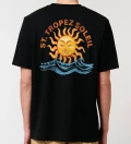 Saint Tropez Soleil mens black t-shirt back