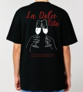 La Dolce Vita womens black t-shirt back