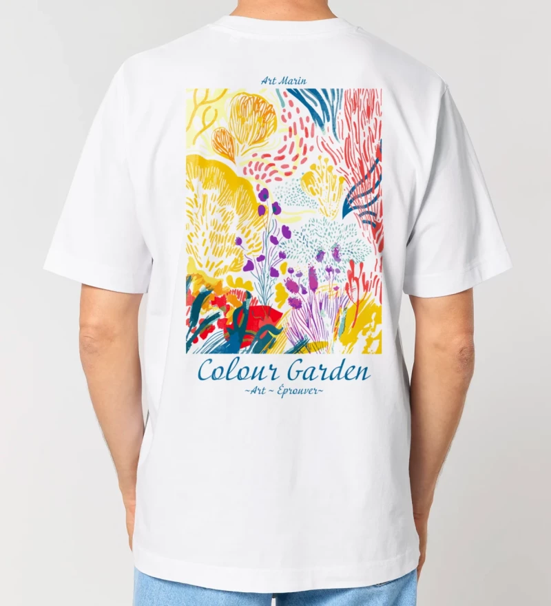 Colour Garden mens t-shirt back