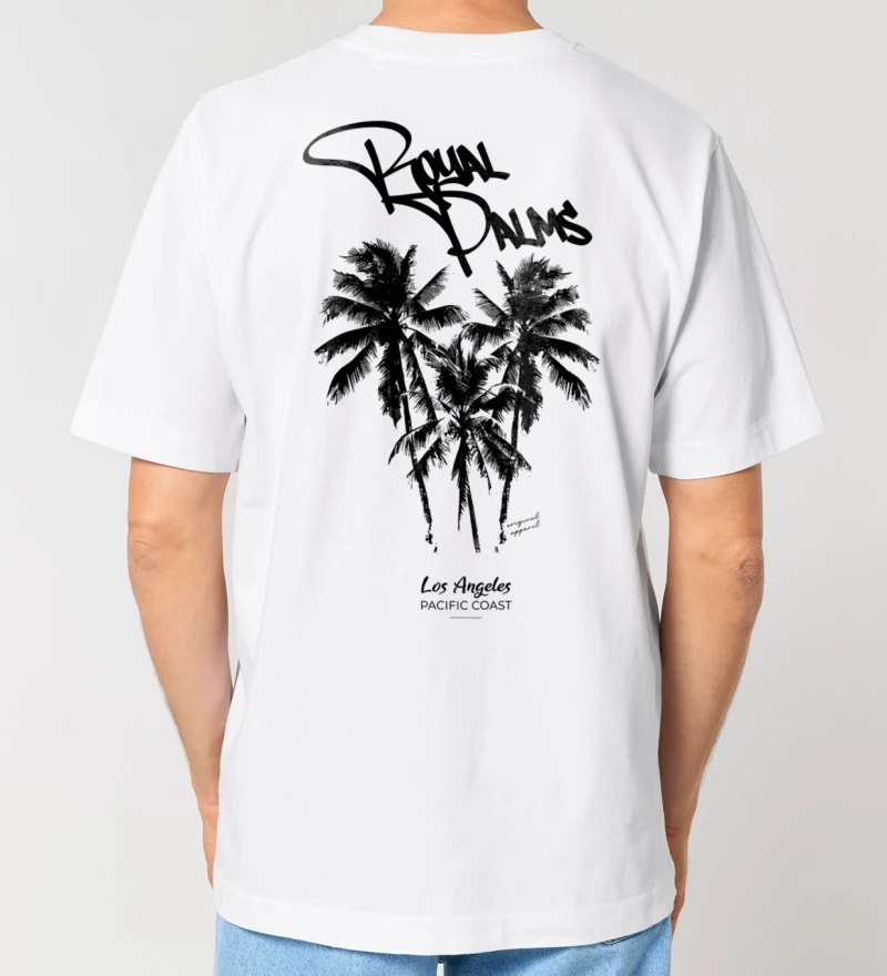 Royal Palms mens t-shirt back