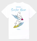 Surfer Bear Womens T-shirt