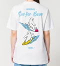 Surfer Bear Womens T-shirt