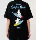 Surfer Bear Womens T-shirt