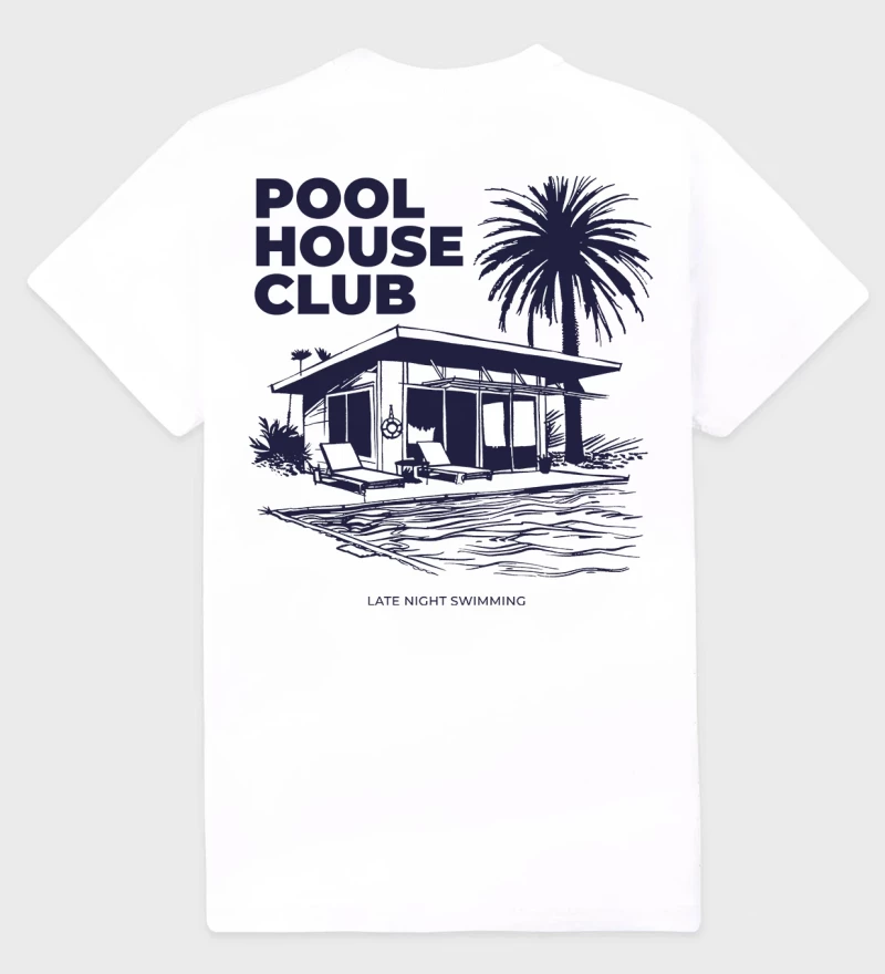 Pool House Club Womens T-shirt