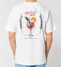 Aperol white mens cotton t-shirt back