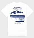 Costa Azzurra white cotton t-shirt back