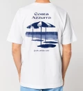 Costa Azzurra white mens cotton t-shirt back