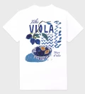 Fichi Viola white cotton t-shirt back