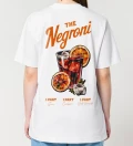 Negroni white womens cotton t-shirt back