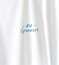 Colour Garden white t-shirt close up