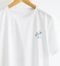 Aperitivo white womens cotton t-shirt close up