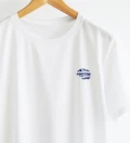 Costa Azzurra white cotton t-shirt close up