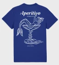 Aperitivo navy cotton t-shirt back