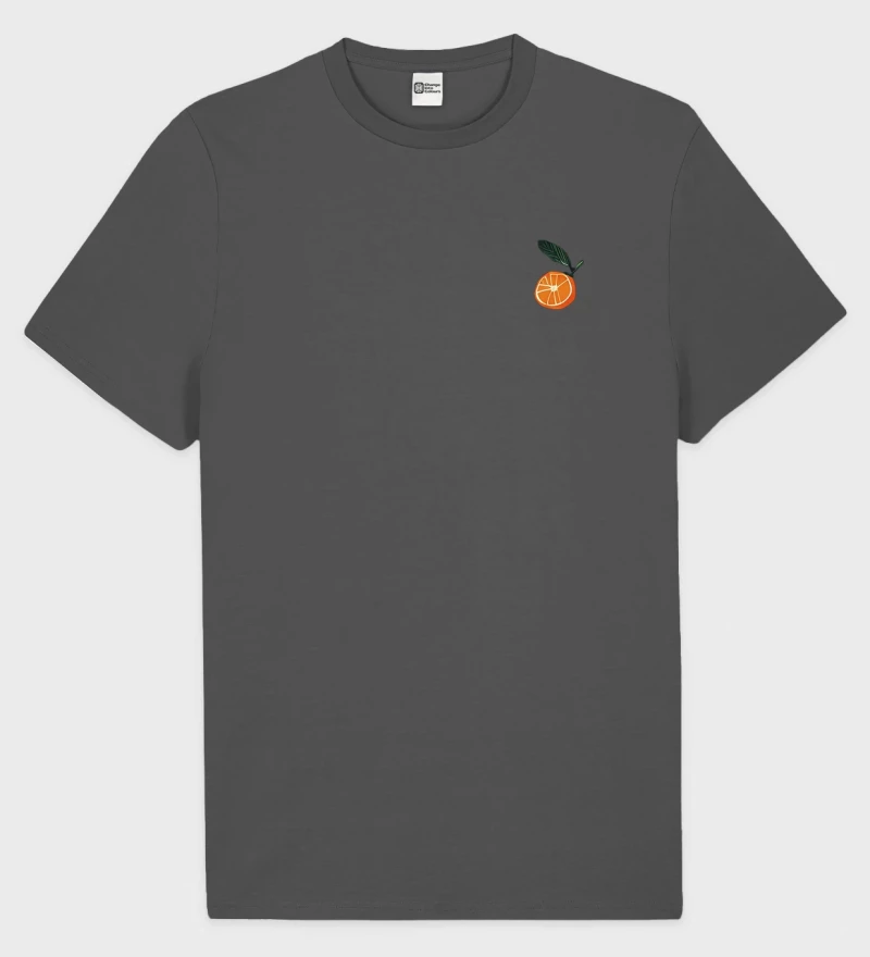 Arancia anthracite cotton t-shirt