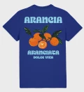 Arancia navy cotton t-shirt back