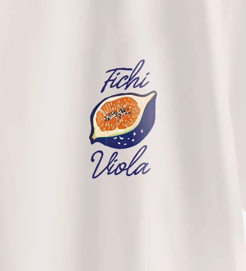 Fichi Viola natural cotton t-shirt design