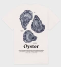 Oyster natural cotton t-shirt back