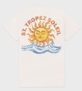 Saint Tropez Soleil natural cotton t-shirt back