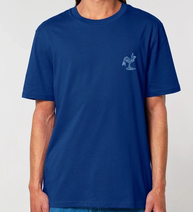 Aperitivo navy mens cotton t-shirt