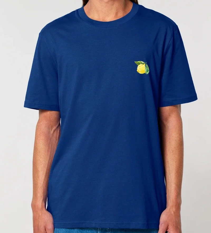 Limoncello navy mens cotton t-shirt