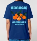 Arancia navy mens cotton t-shirt back