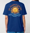 Saint Tropez Soleil navy mens cotton t-shirt back