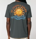 Saint Tropez Soleil anthracite mens cotton t-shirt back