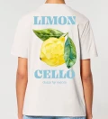 Limoncello natural womens cotton t-shirt back