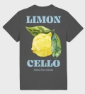 Limoncello anthracite cotton t-shirt back