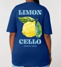 Limoncello navy womens cotton t-shirt back