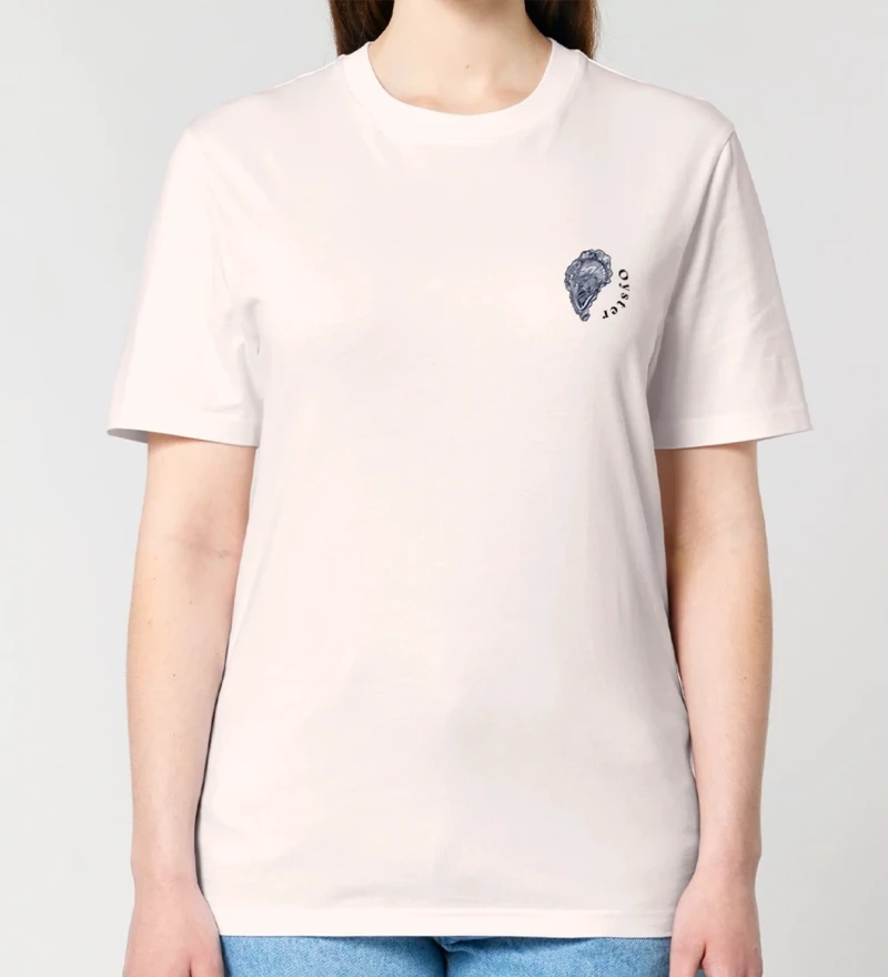 Oyster natural womens cotton t-shirt