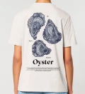 Oyster natural womens cotton t-shirt back