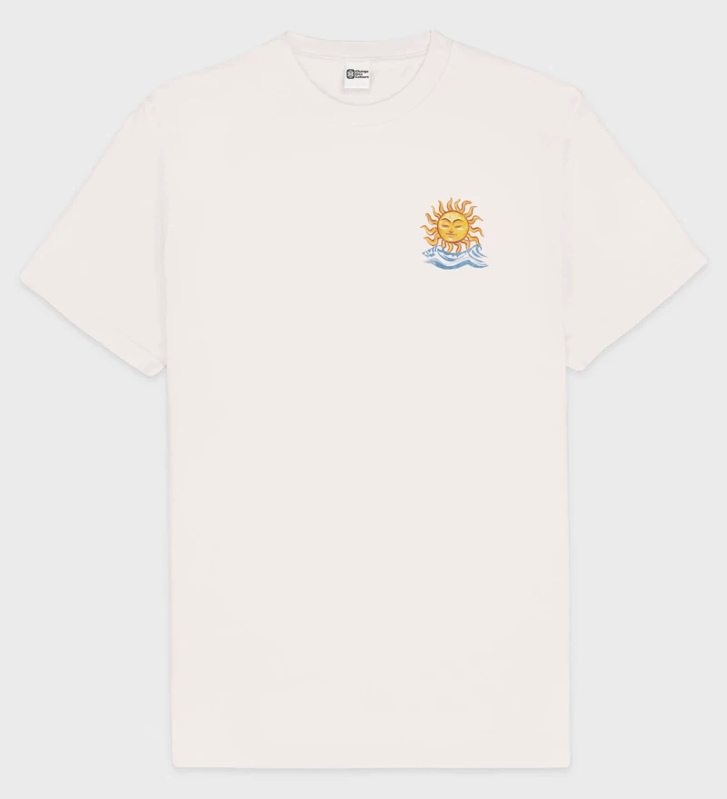 Saint Tropez Soleil natural cotton t-shirt